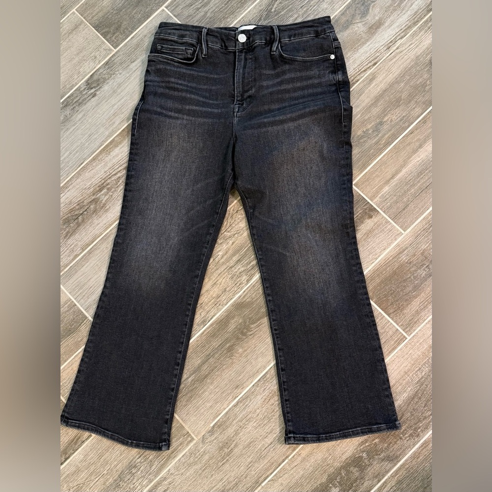 ❤️ FRAME DENIM LE CROP MINI BOOT HIGH RISE JEANS, 30
